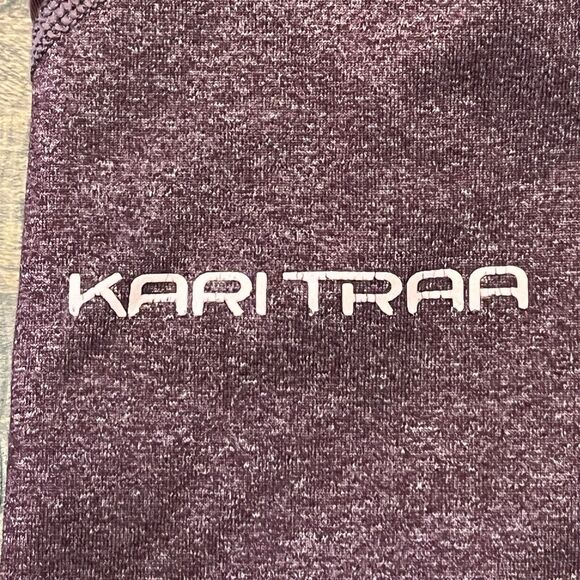 Kari Traa Womens Sz S Athletic Workout Legging Maroon Burgundy Gym Pants - Picture 8 of 16